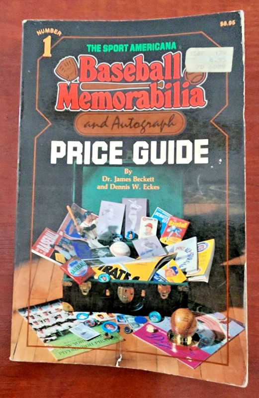 1982 Sports Americana Baseball and Memorabilia Price Guide 1st Edition-283 pages