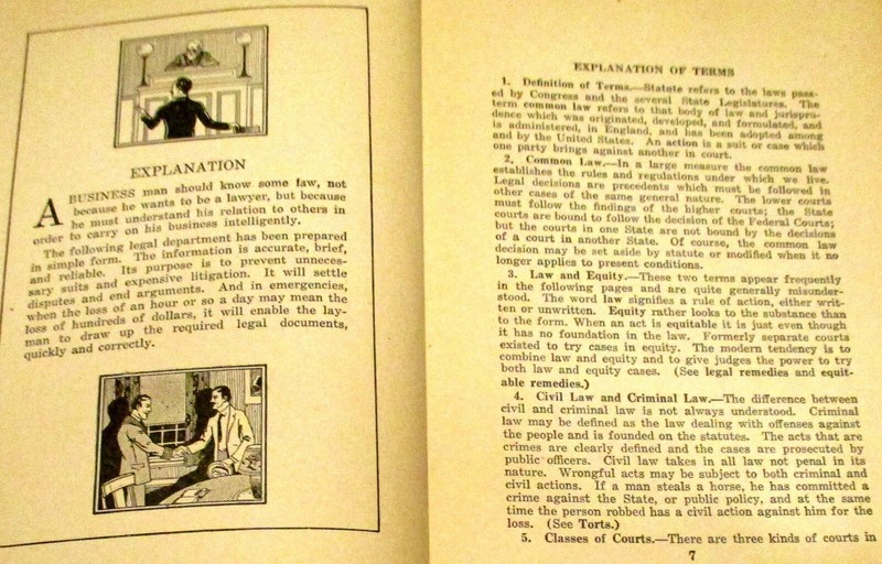 1928 The Business Guide an Outline of Business by J .L. Nichols H/C 544 Pages gallery