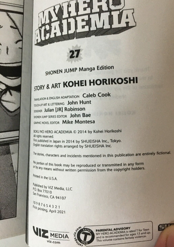 My Hero Academia By Kohei Horikoshi - Volumes 26-30 - First Printing gallery