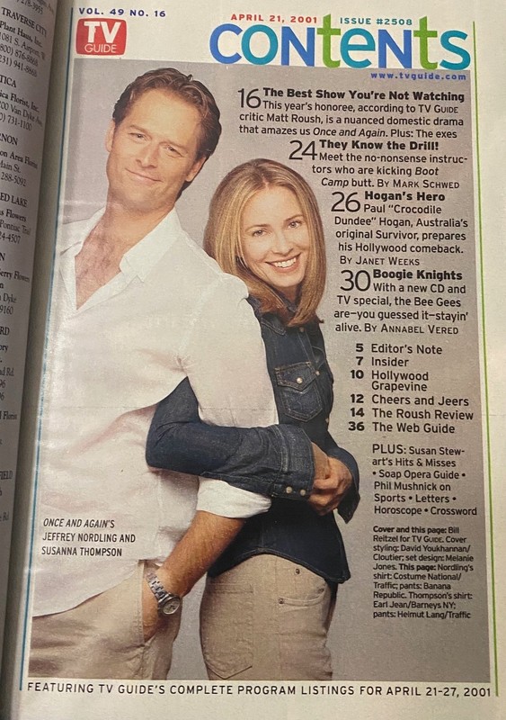 Vintage TV Guide 2001 Once and Again Cover Detroit Edition gallery